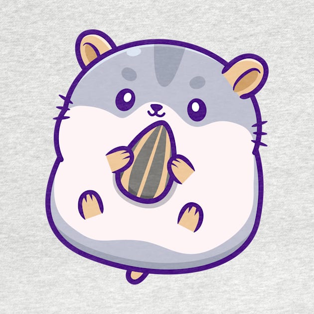 Cute Hamster Eating Sunflower Seed by Catalyst Labs